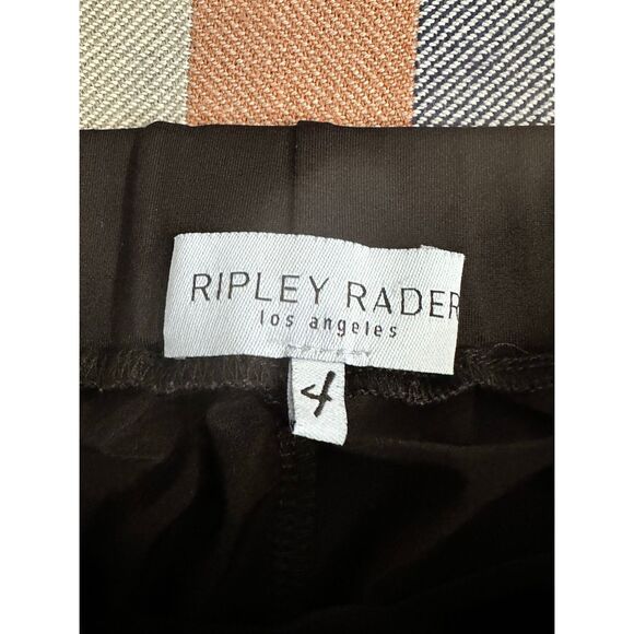 RARE Ripley Radar Black Ruched Ankle Pants - Picture 3 of 3